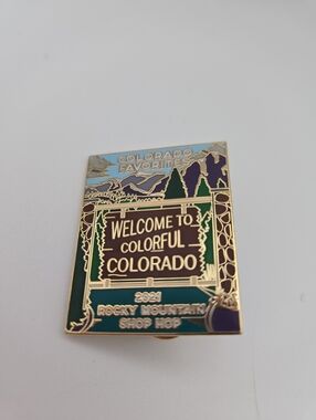 Colorado Favorites Enamel Pin 2021 Rocky Mountain Shop Hop Lapel Pin